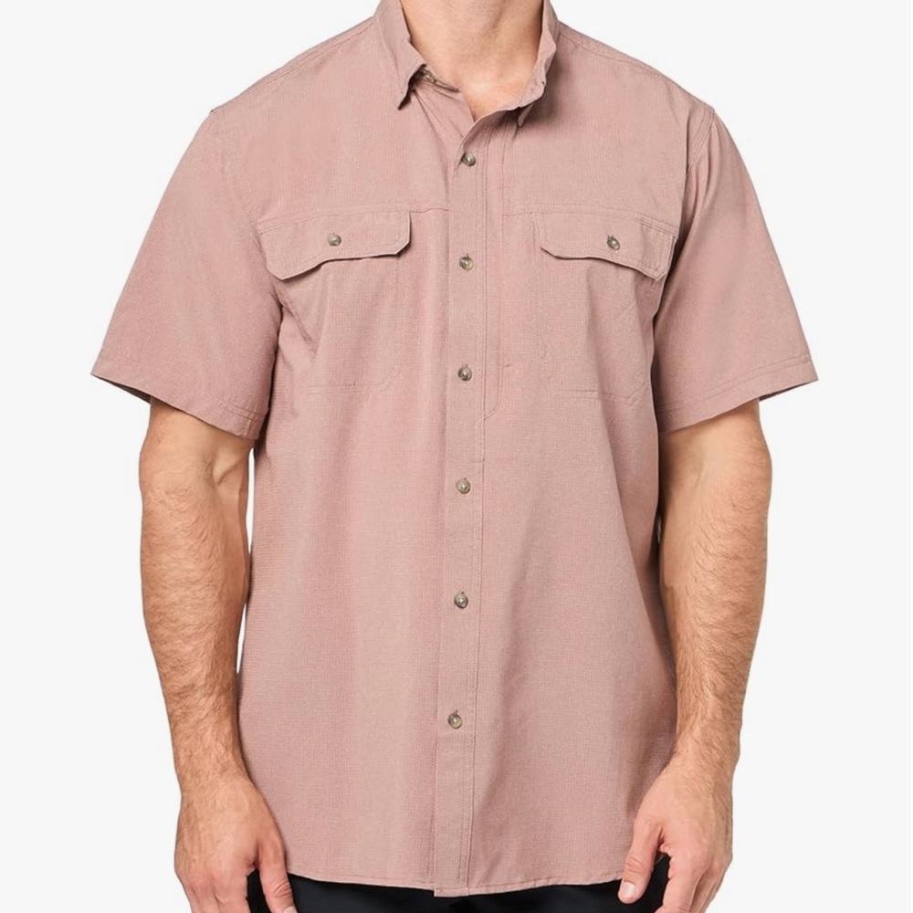 Mens Union Bay Aero Tech Shirt-Small-Pockets-Button Front-NEW